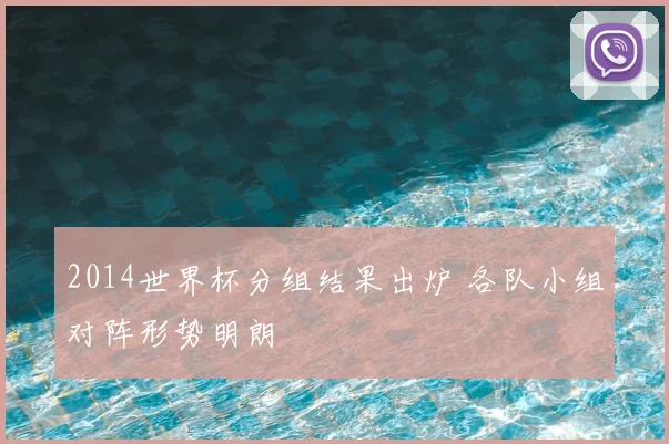 2014世界杯分组结果出炉 各队小组对阵形势明朗